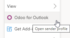 PerfectWORK for Outlook add-in button