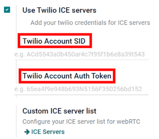 Enable the "Use Twilio ICE servers" option in PerfectWORK General Settings.