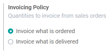 How to choose your invoicing policy on PerfectWORK Sales?
