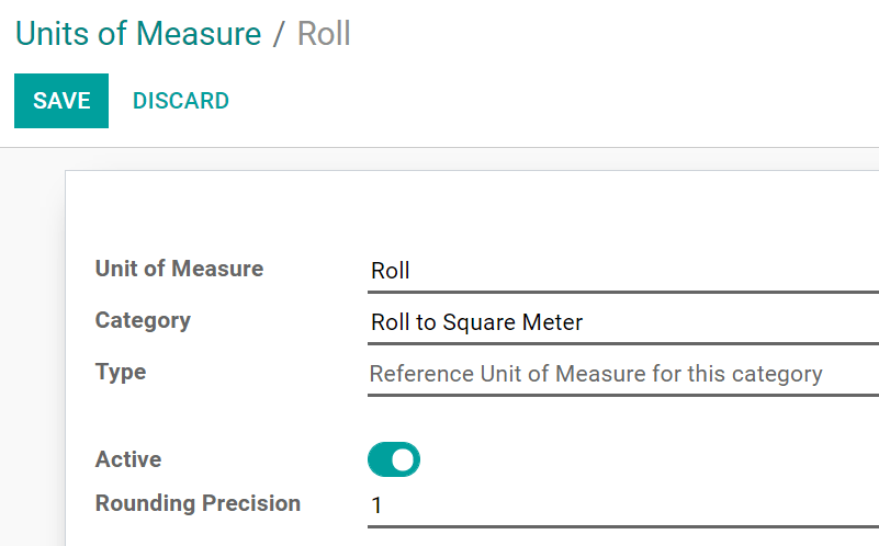 Create a new reference unit of measure in PerfectWORK Purchase